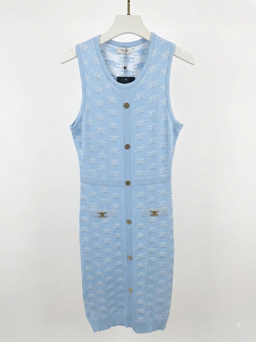 Dress cut CELINE Baby Blue - Image 1