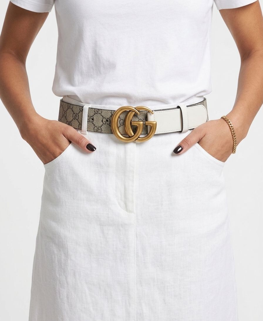 Belt gucci white - Image 1