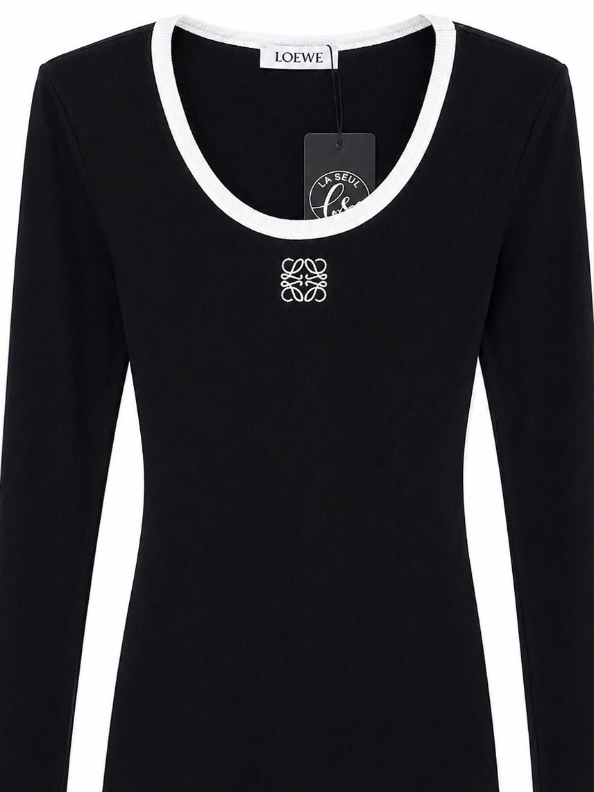 Dress  black bodycon long sleeve - Image 7