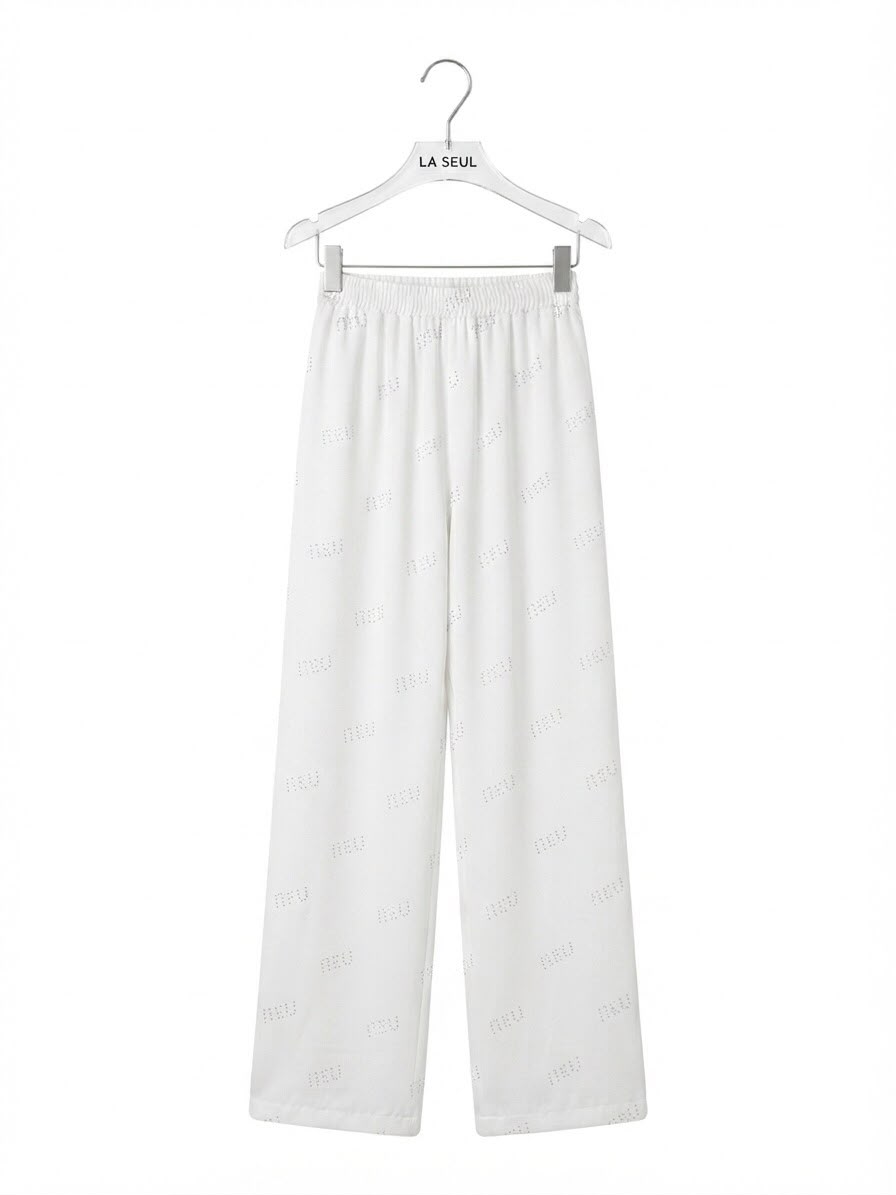 pant MIU MIU white full stras - Image 2