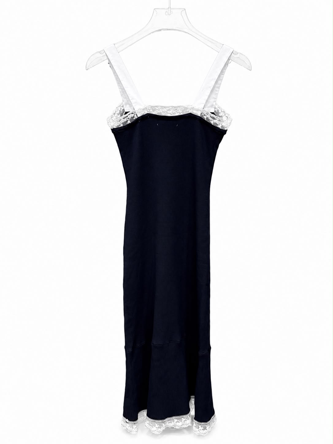 Ribbed Dress navy 2sholders sandro - Image 3