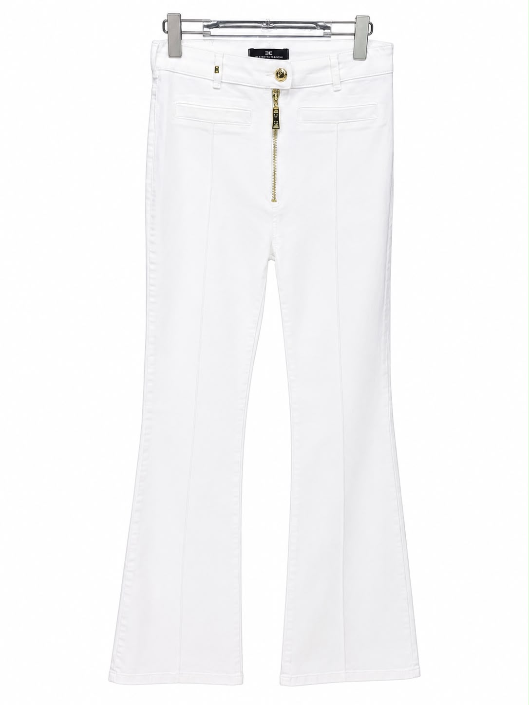 jeans white gold zipper Elisabett - Image 3