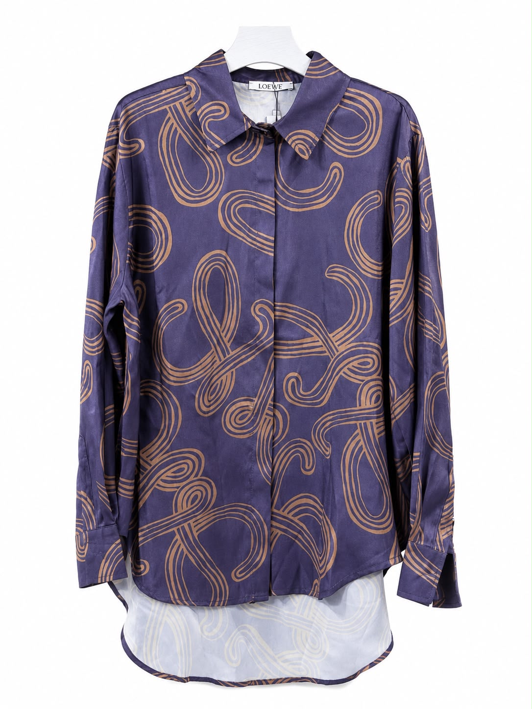 Set satin printed navy blue - Image 2