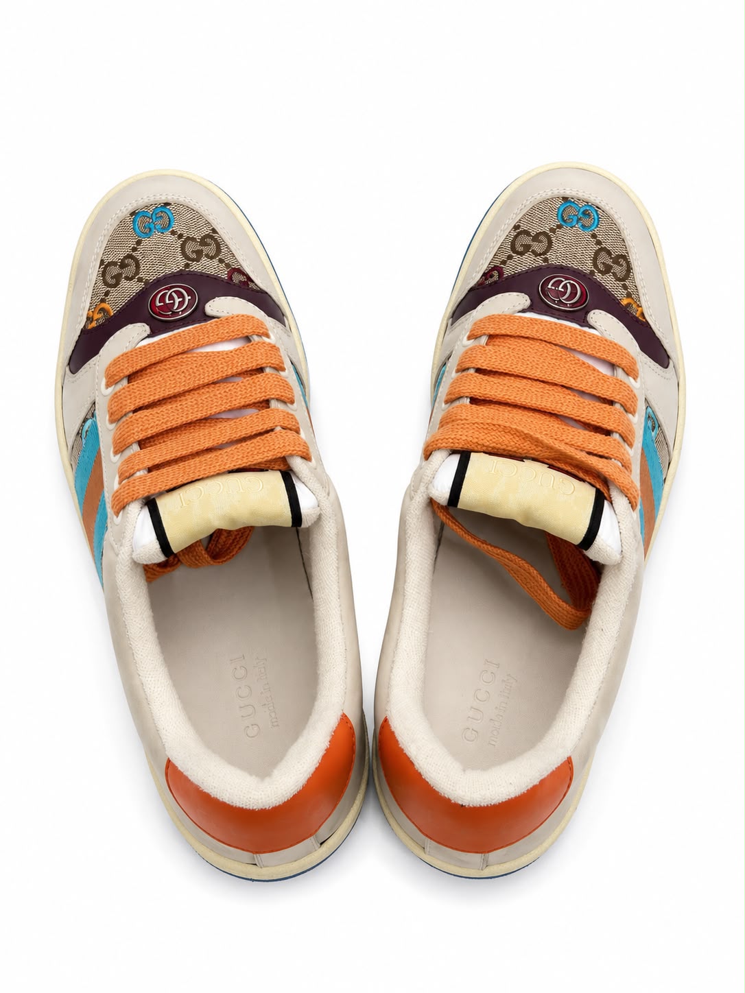Shoes multi lace beige / orange - Image 6