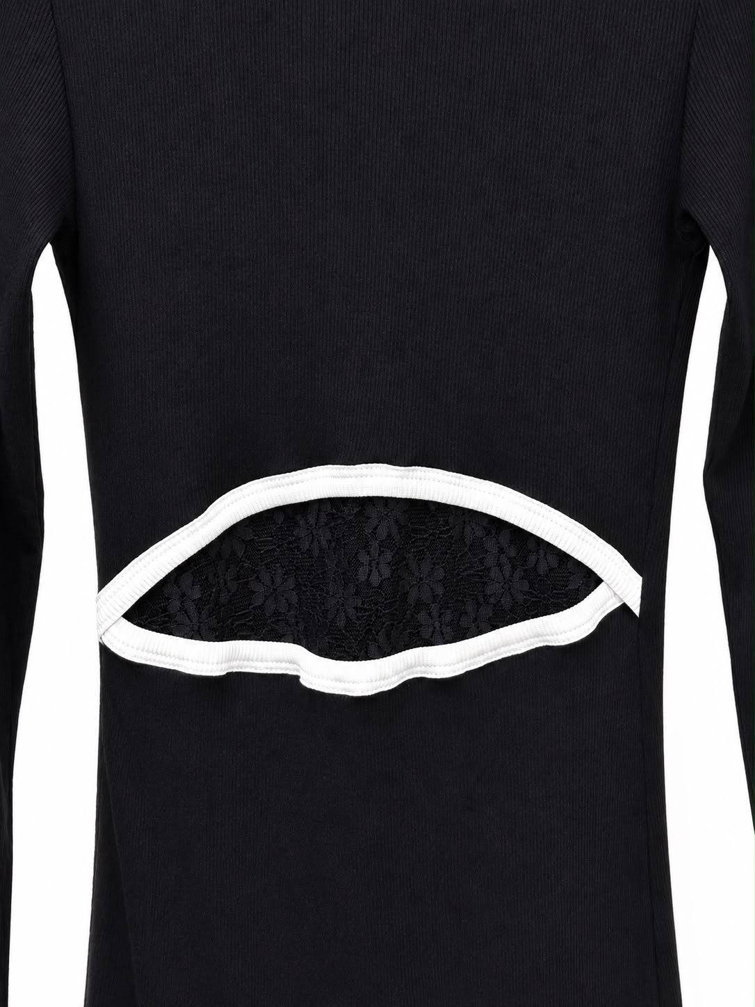 Dress  black bodycon long sleeve - Image 1