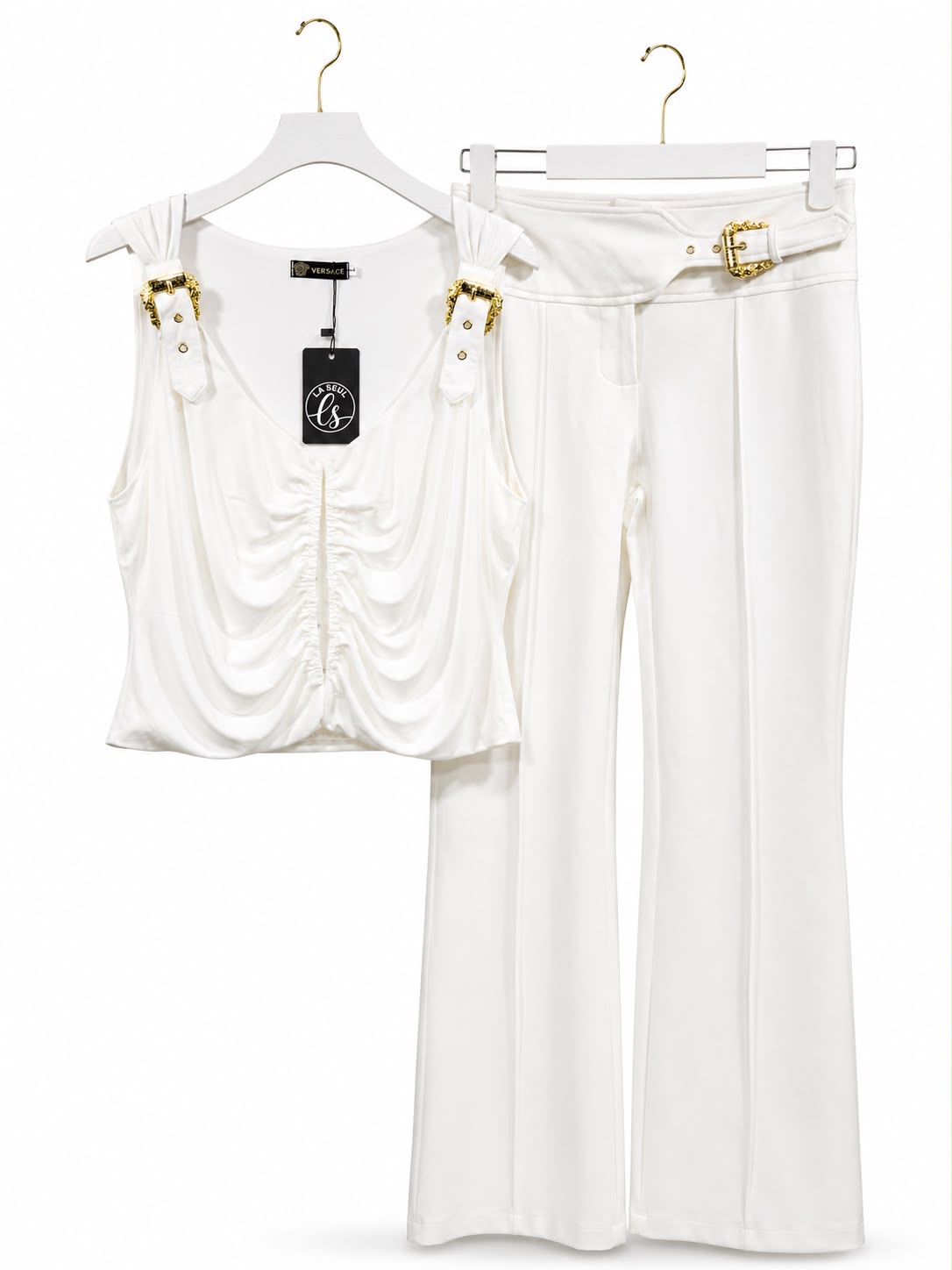Set black white buckle top - Image 3
