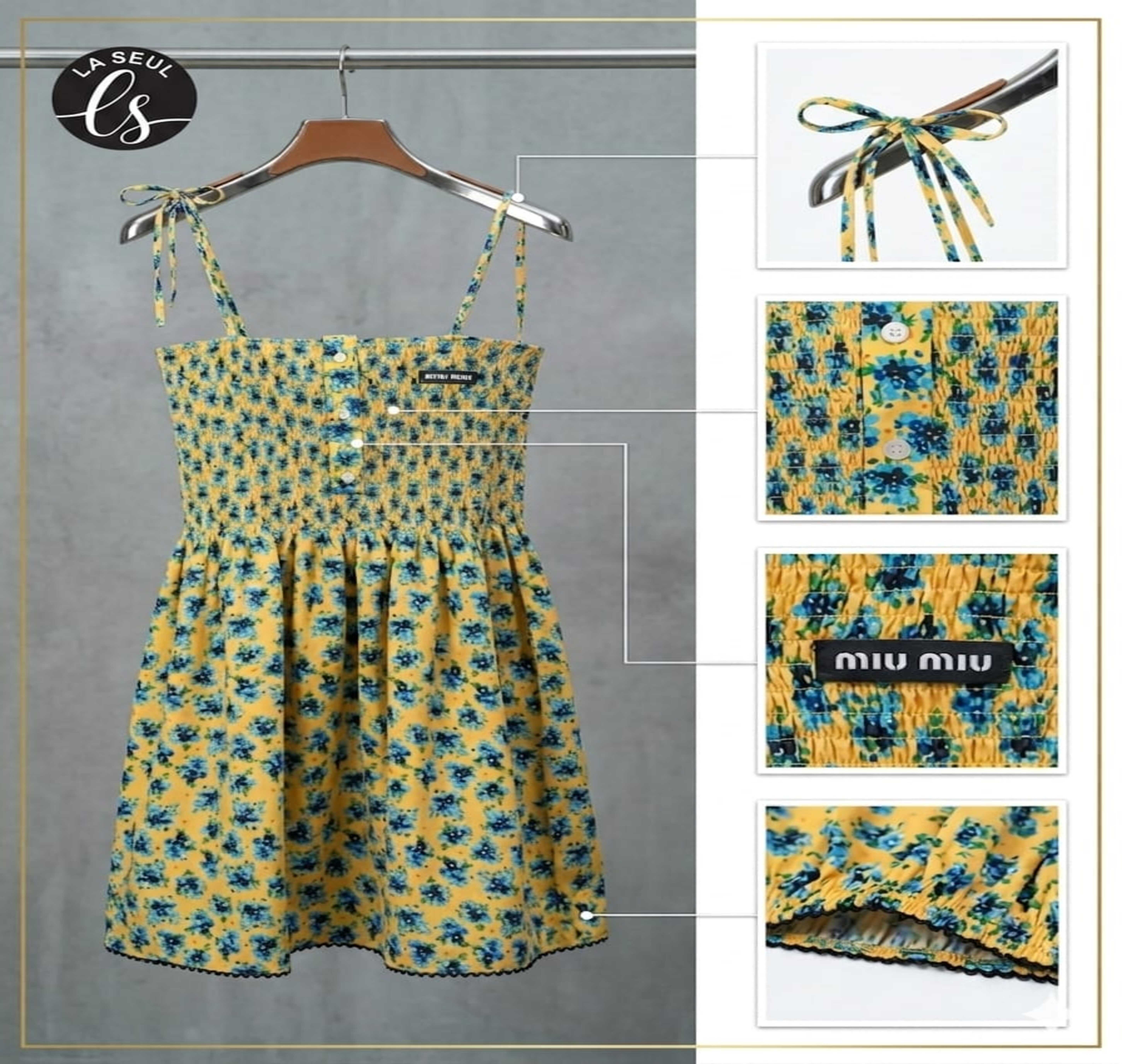 Dress Miu Miu yellow