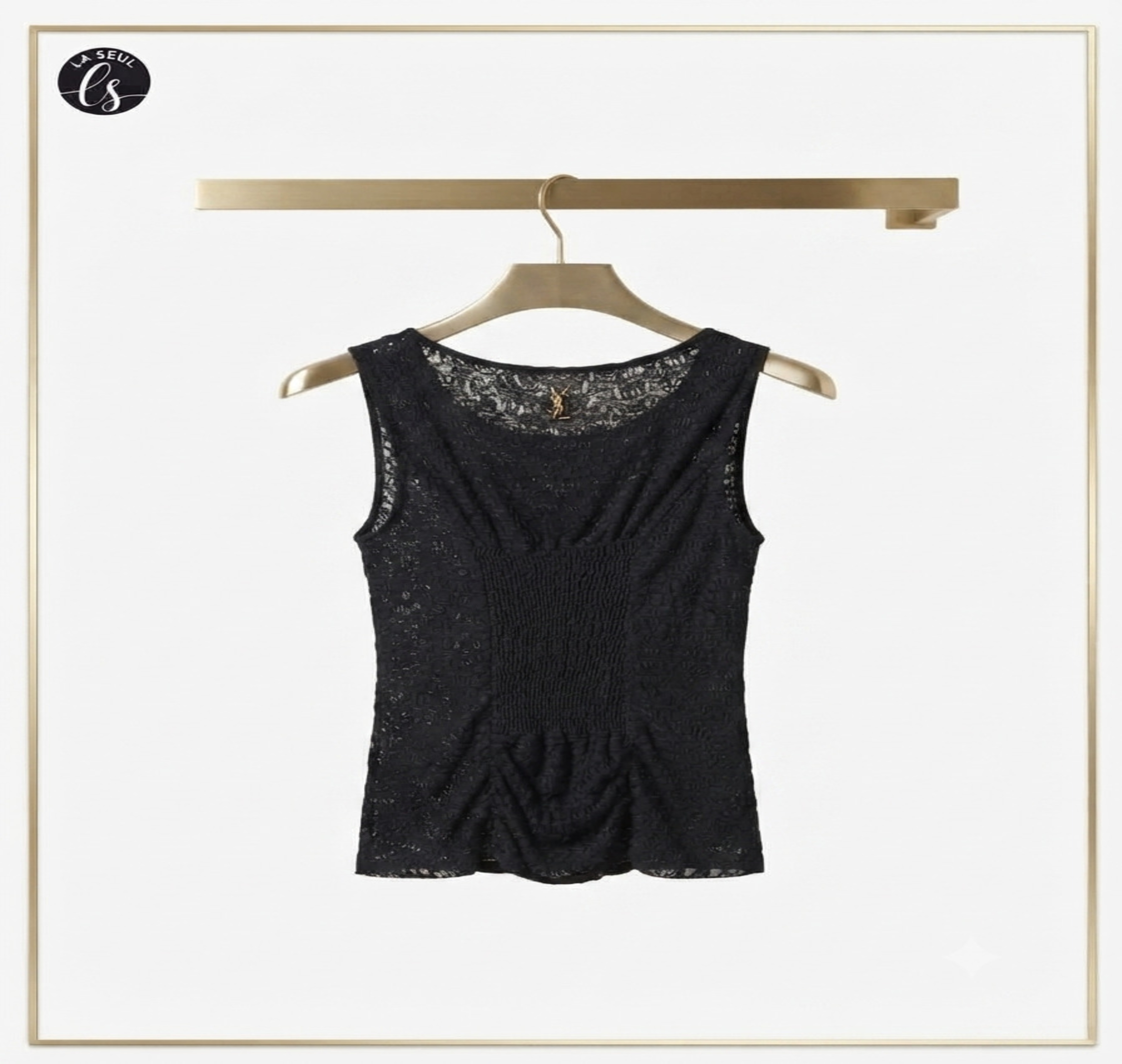 -YSL Top Black Transparent
