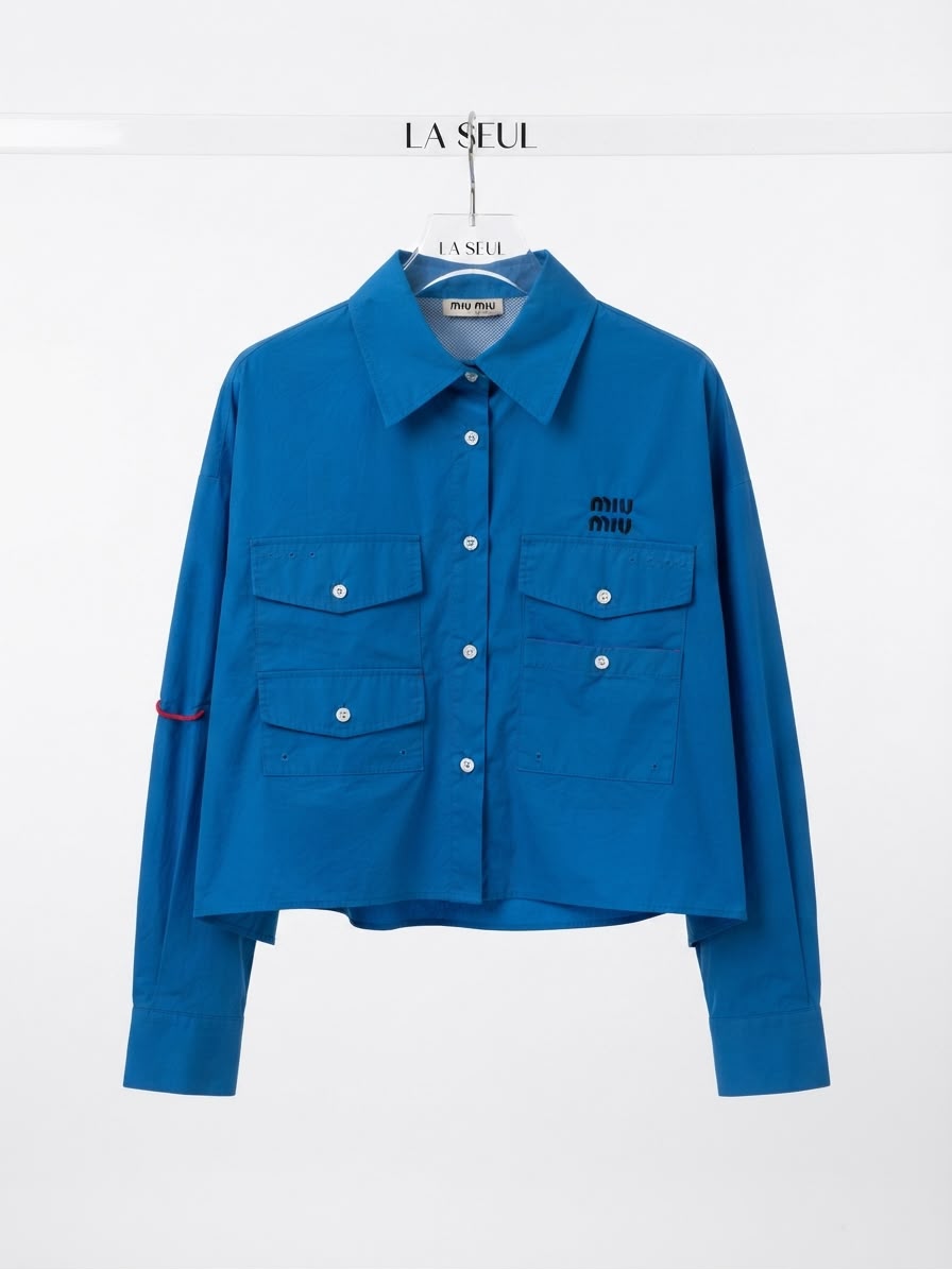 chemise miu miu blue
