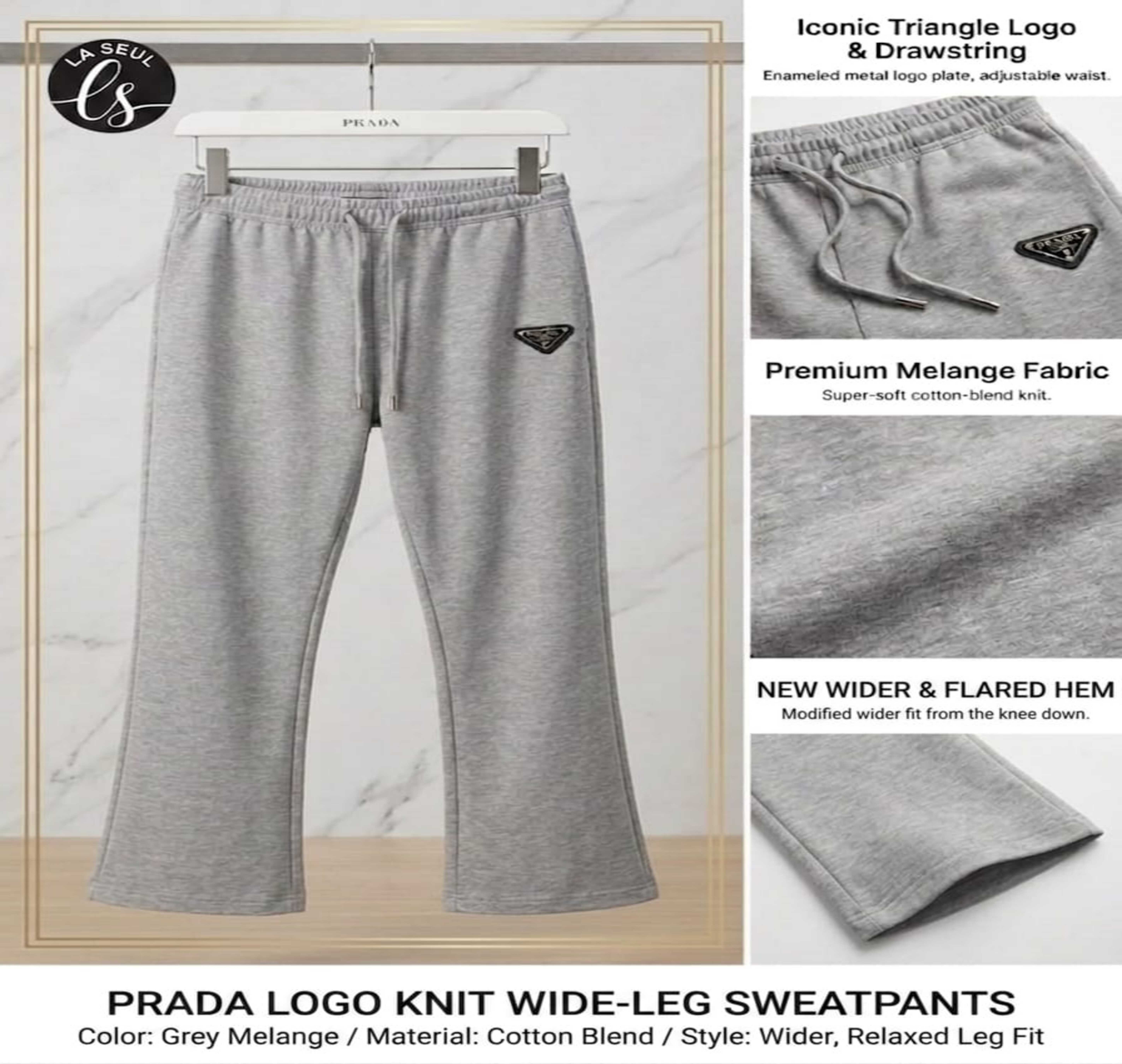 PANT PRADA GRAY