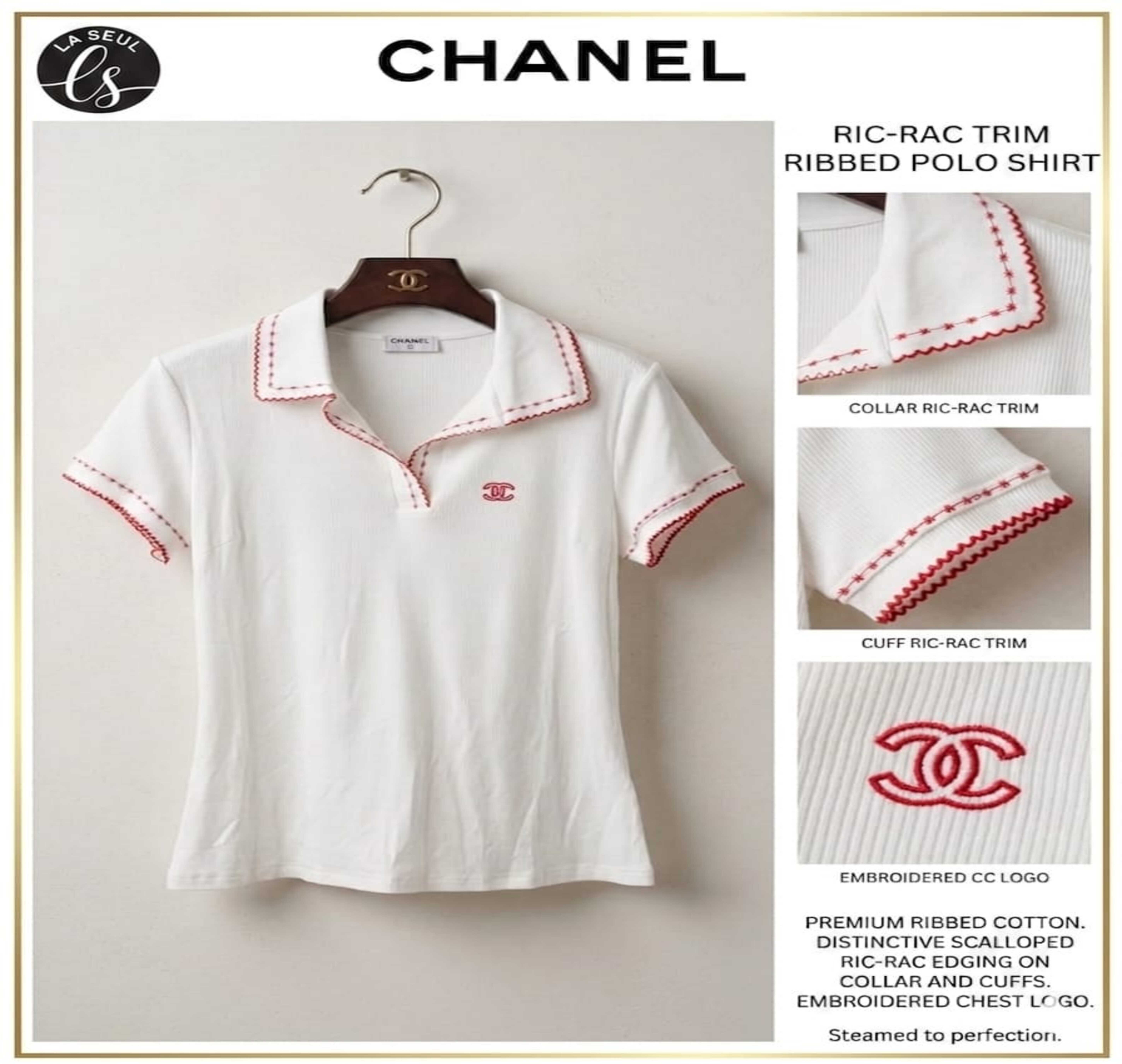 T.shirt polo white chanel